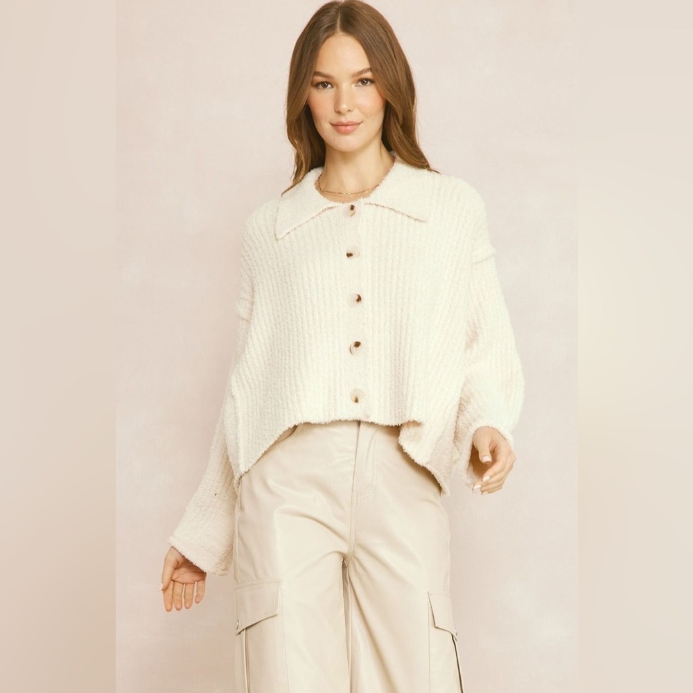 Entro Cozy Button Cardigan